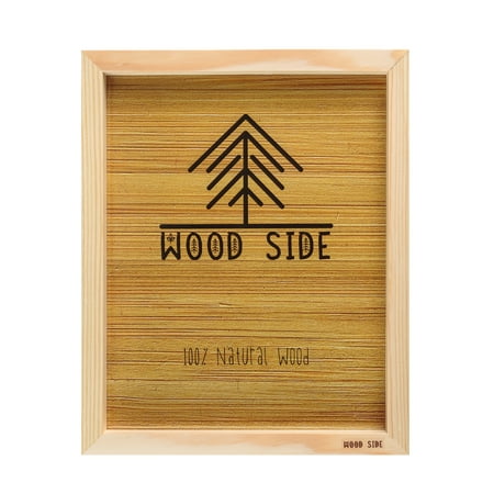 Wooden Poster Picture Frame 24x36-100% Natural Eco Unfinished Solid Pine Wood with Deep Borders for Wall Mounting Photo Frame