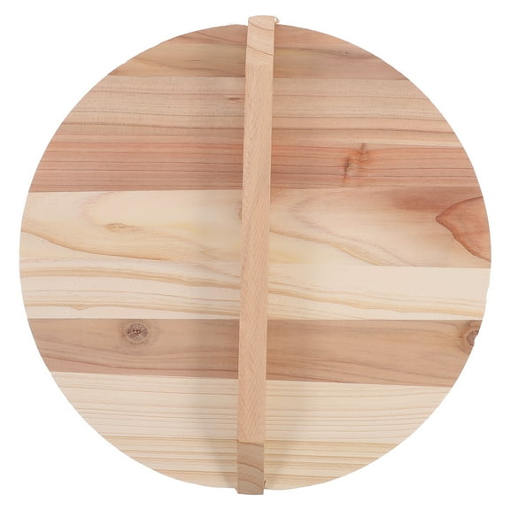 Wooden Pot Lid Thick Wok Cover Wood Wok Cover Japanese Pot Cover Anti Oil Splashing Cover
