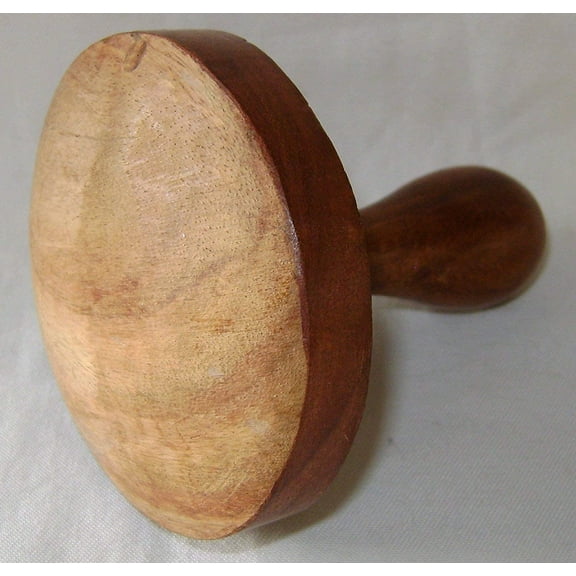 Wooden Potato Masher, Wooden Pav Bhaji Masher, Daily use Bean Masher for Kitchen, Roti Chapati Presser