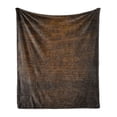 thumbnail image 1 of Wooden Print Soft Flannel Fleece Blanket, Old Vintage Antique Timber Oak Background Rustic Floor Artisan Photo, Cozy Plush for Indoor and Outdoor Use, 50" x 60", Chestnut and Brown, by Ambesonne, 1 of 6