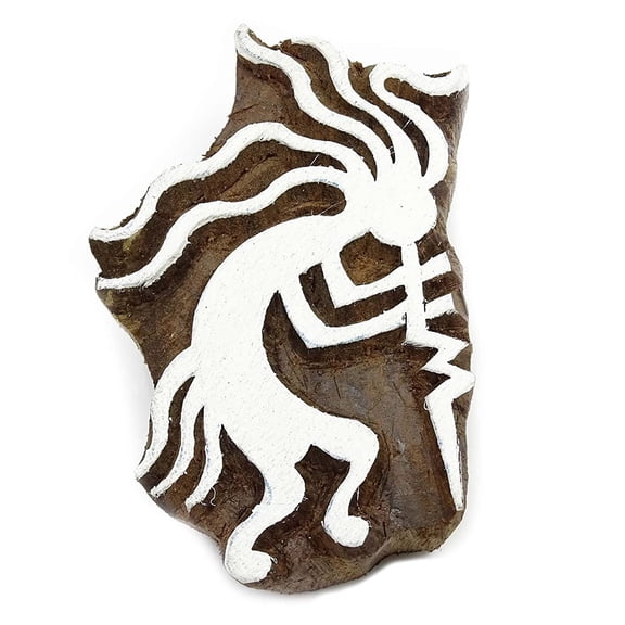 Wooden Printing Block Scrapbook Hand Carved Textile Art Printer Stamp