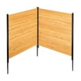 thumbnail image 1 of Wooden Privacy Fence 2 Panel Set - 38"W x 42"L Outdoor Screen - AC Cover, Garden Decor, Solid Wood Panel Fencing for Yard & Patio, 1 of 7