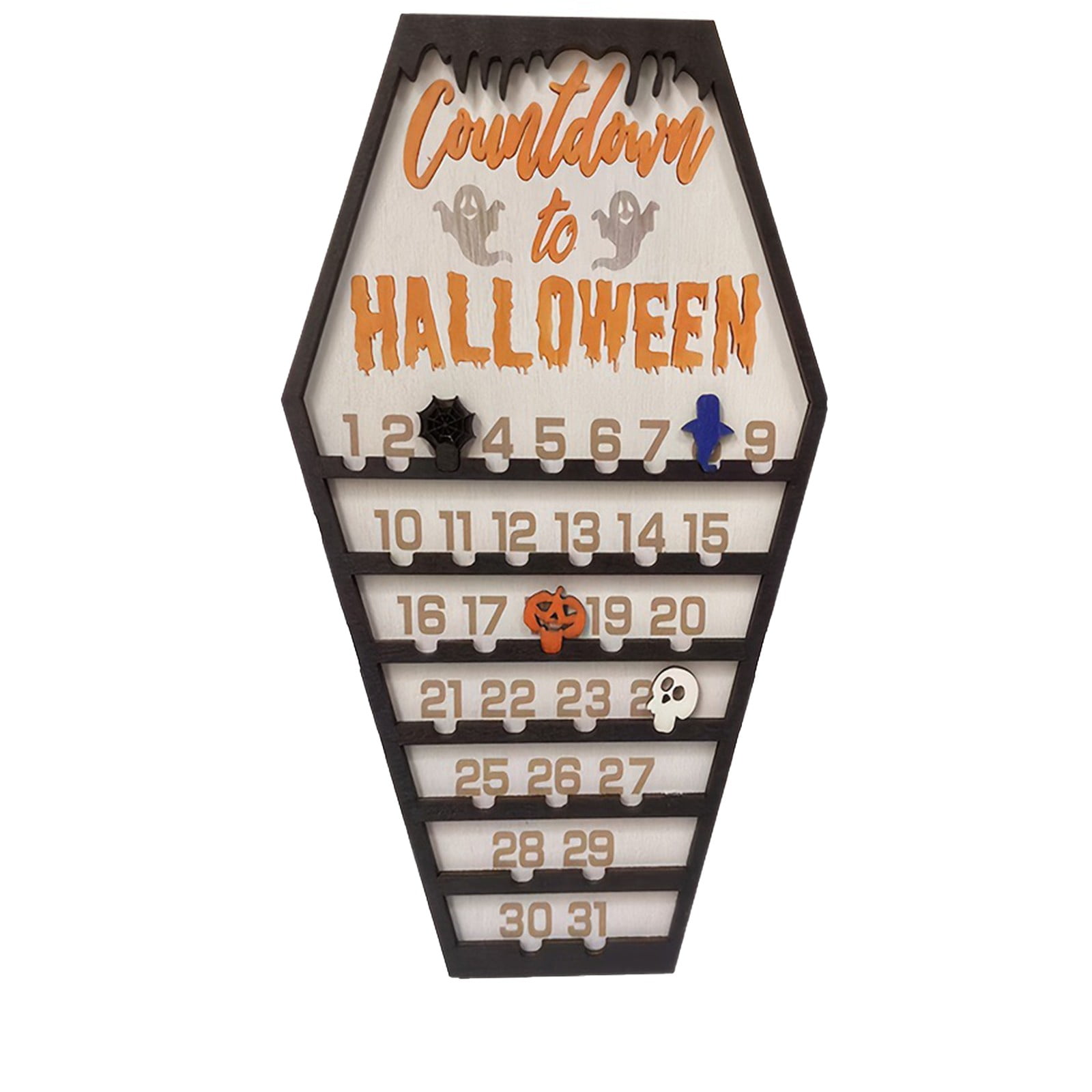 Wooden Prop Countdown Sign Countdown Calendar 2024 Halloween Reusable Wooden Prop Countdown Sign Countdown Calendar 2024 Halloween Reusable