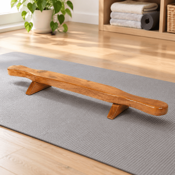 Wooden Push Up Bars Shena Babool Wood Strengthing 2.5 Ft