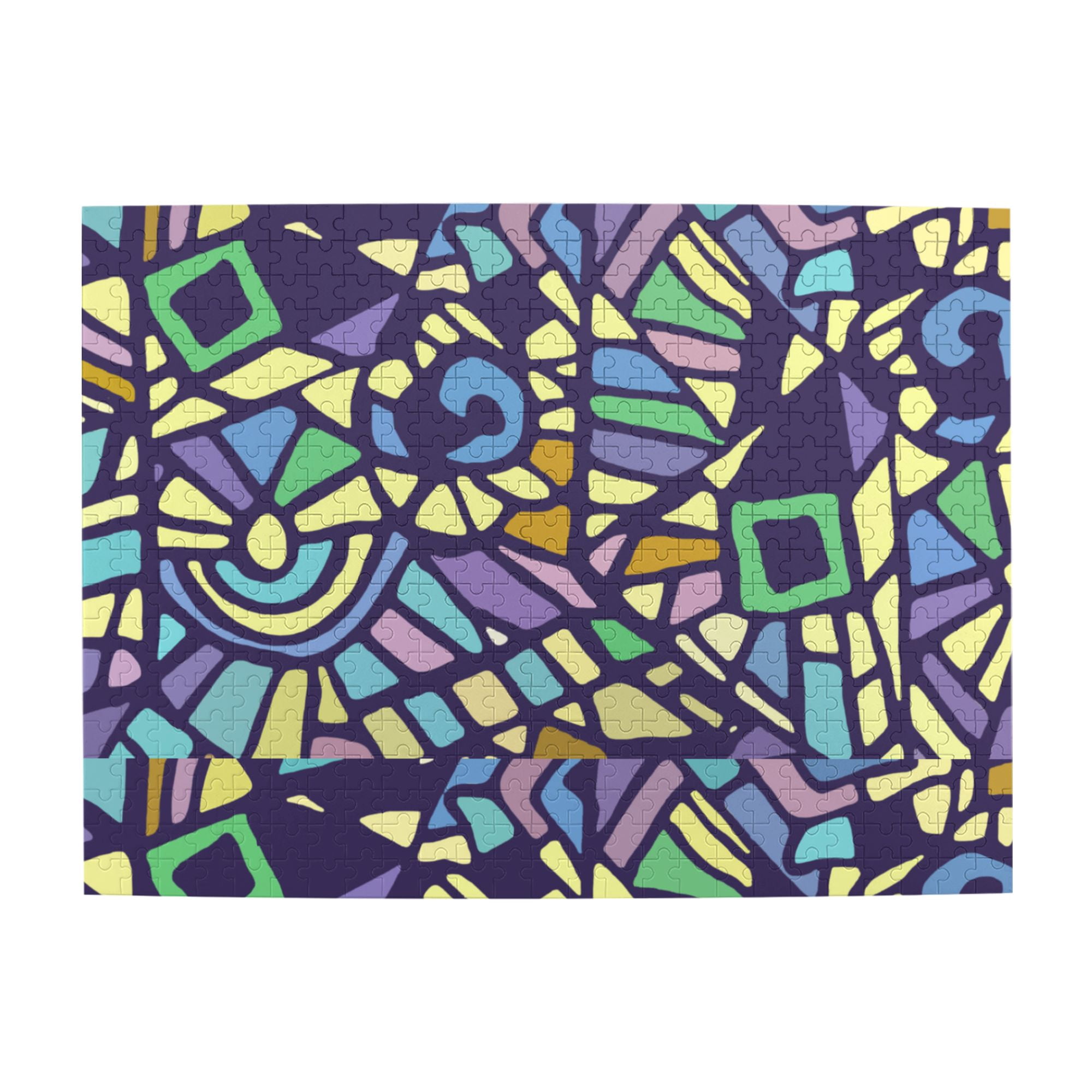 Wooden Puzzle Abstract Graphics Mosaic 500-Slice Puzzle for All Ages ...