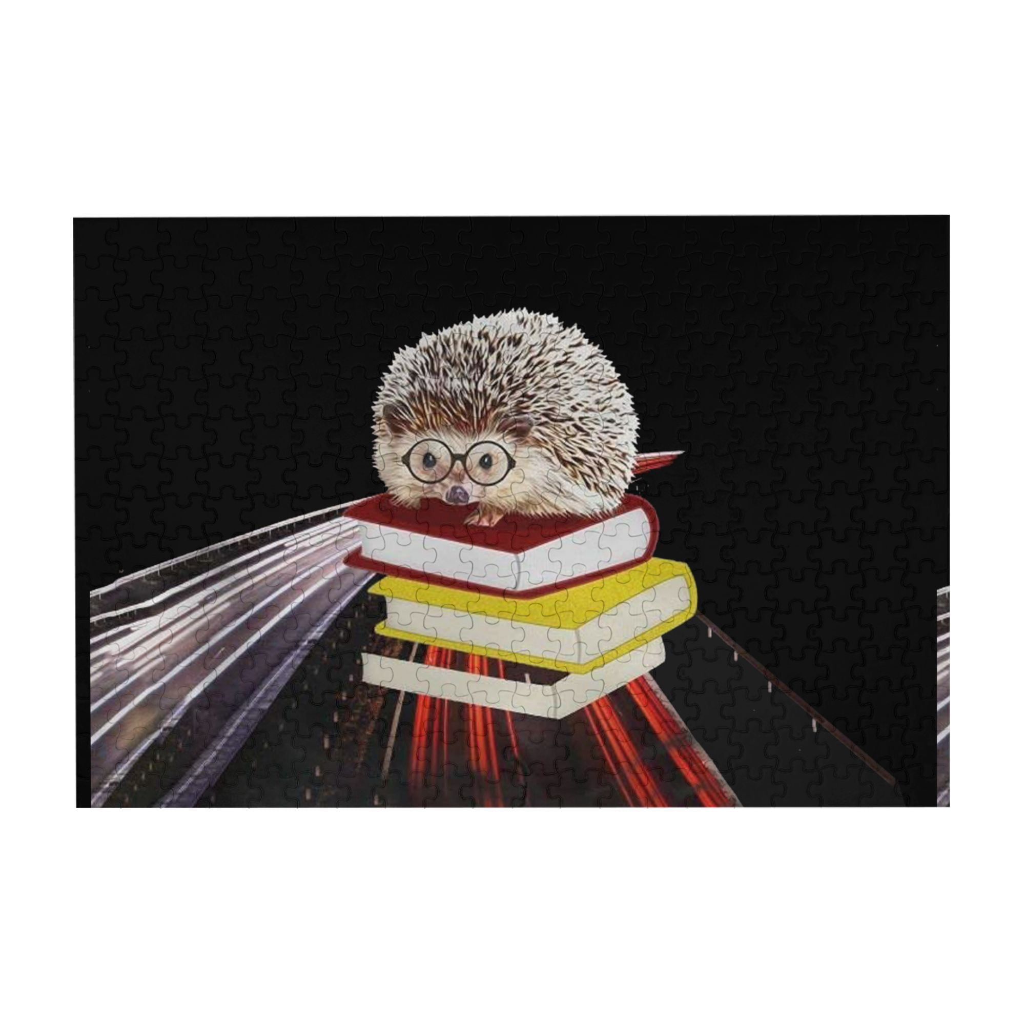 Wooden Puzzle Adorable Hedgehog Book 500-Slice Puzzle for All Ages ...