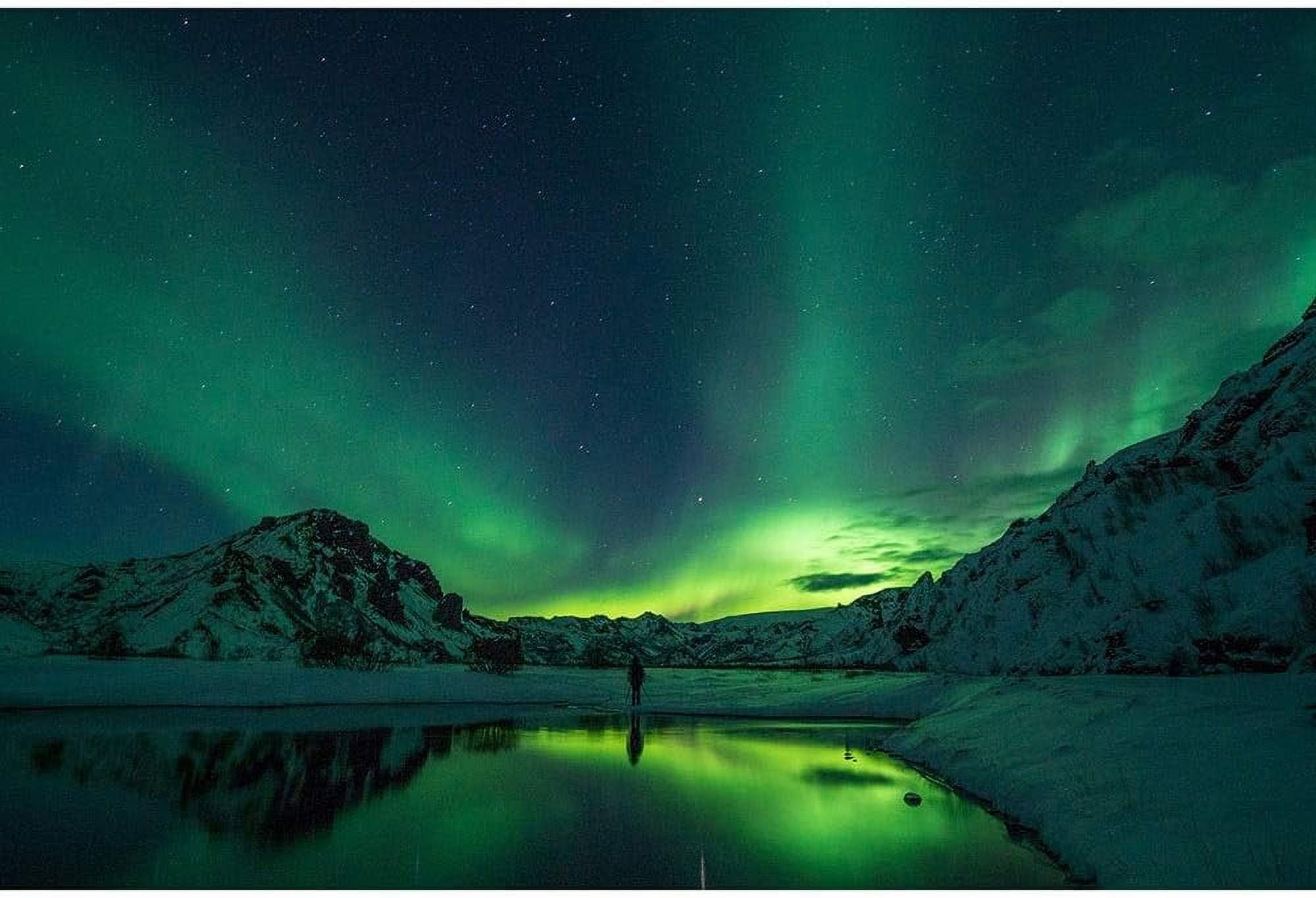 Wooden Puzzle for Adults Iceland Northern Lights Aurora Borealis Jigsaw