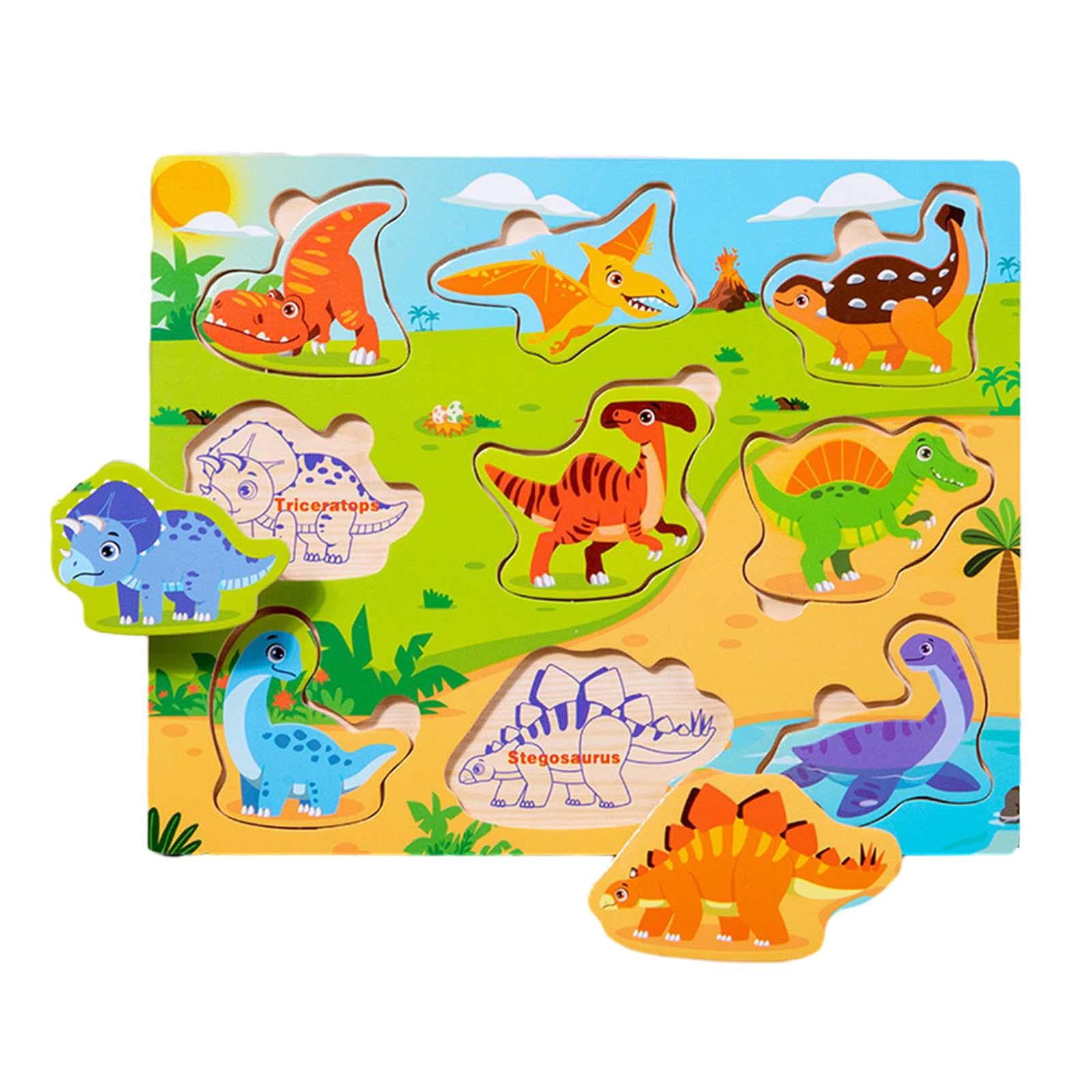Wooden Puzzle Animal Puzzle Jigsaw Set Montessori Toys Game Wooden Jigsaw Puzzles for Toddlers