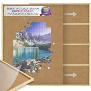 Beyond Innoventions 1000 Piece Wooden Jigsaw Puzzle Board -Portable Puzzles Tables for Adults, 30” x 22”, 4 Drawers