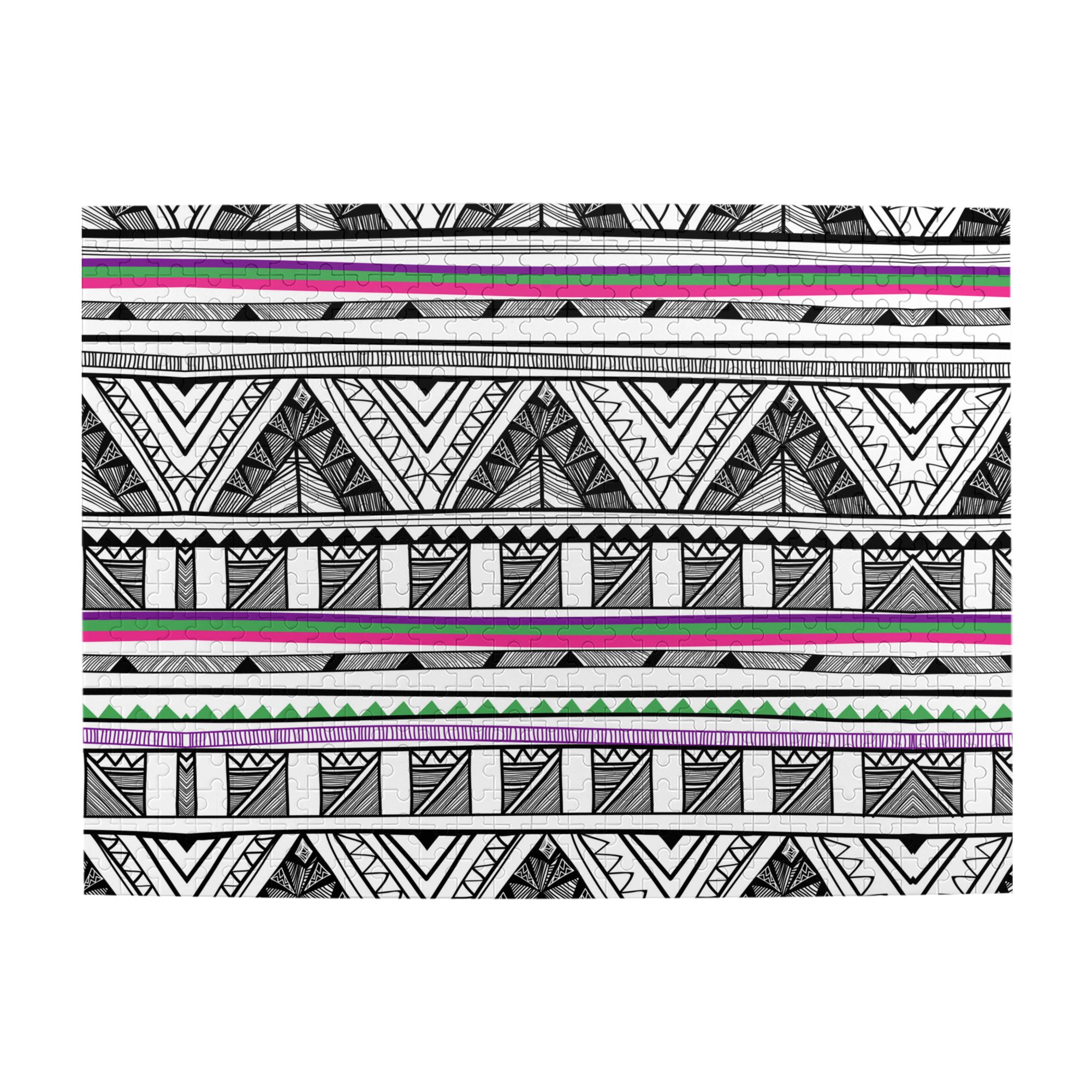 Wooden Puzzle Classical ethnic background 500-Slice Puzzle for All Ages ...