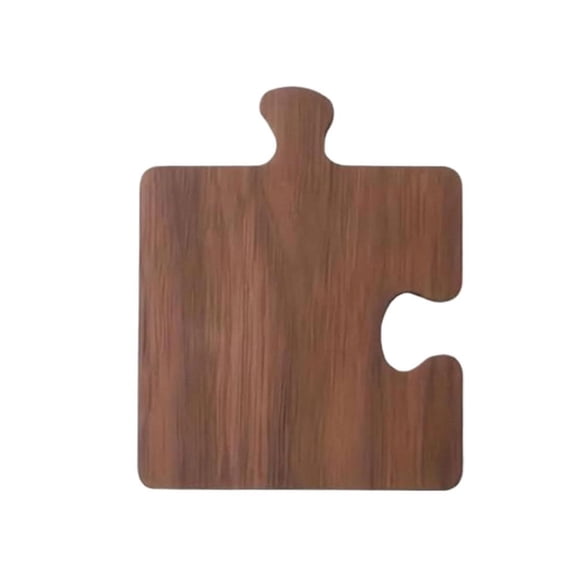 Wooden Puzzle Coasters for Drinks Set of 4, Robust Boxwood Heat-Resistant Cup Mats, Resilient Vintage Walnut Finish Table Protectors for Office & Bar, Sturdy Interlocking Coaster Set
