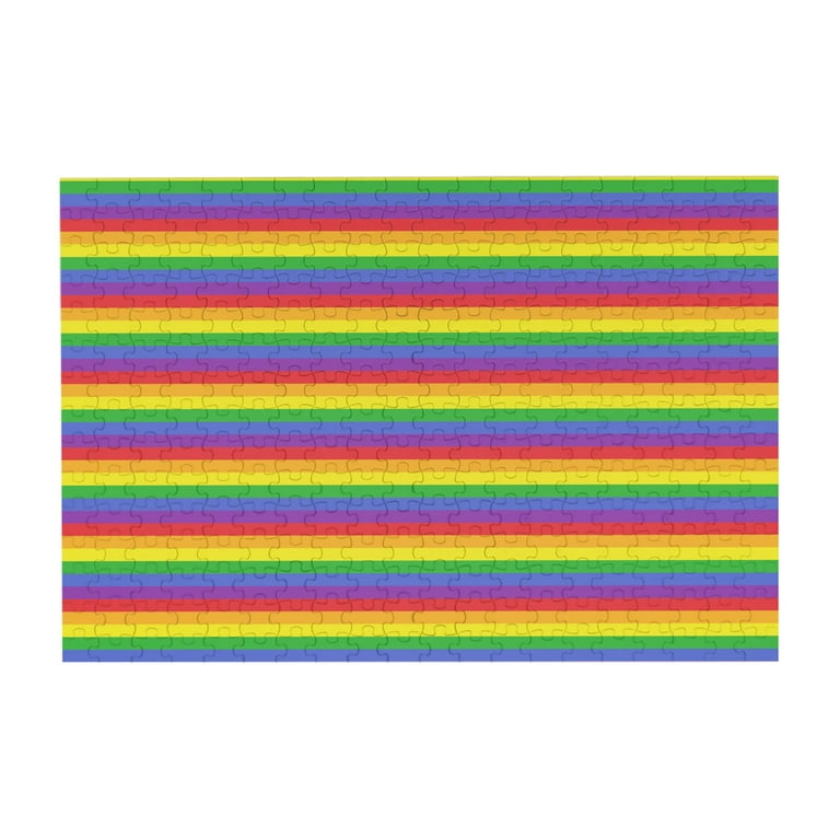 Wooden Puzzle Colorful Rainbow Line Picture 300-Slice Puzzle for All Ages  Gifts