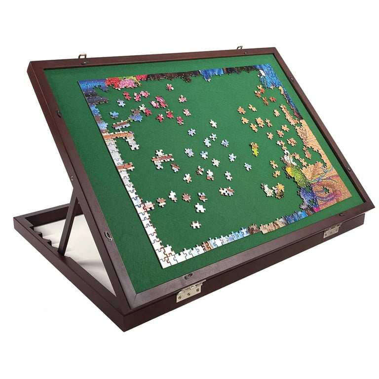 Wooden Puzzle Easel Table for Adults & Kids