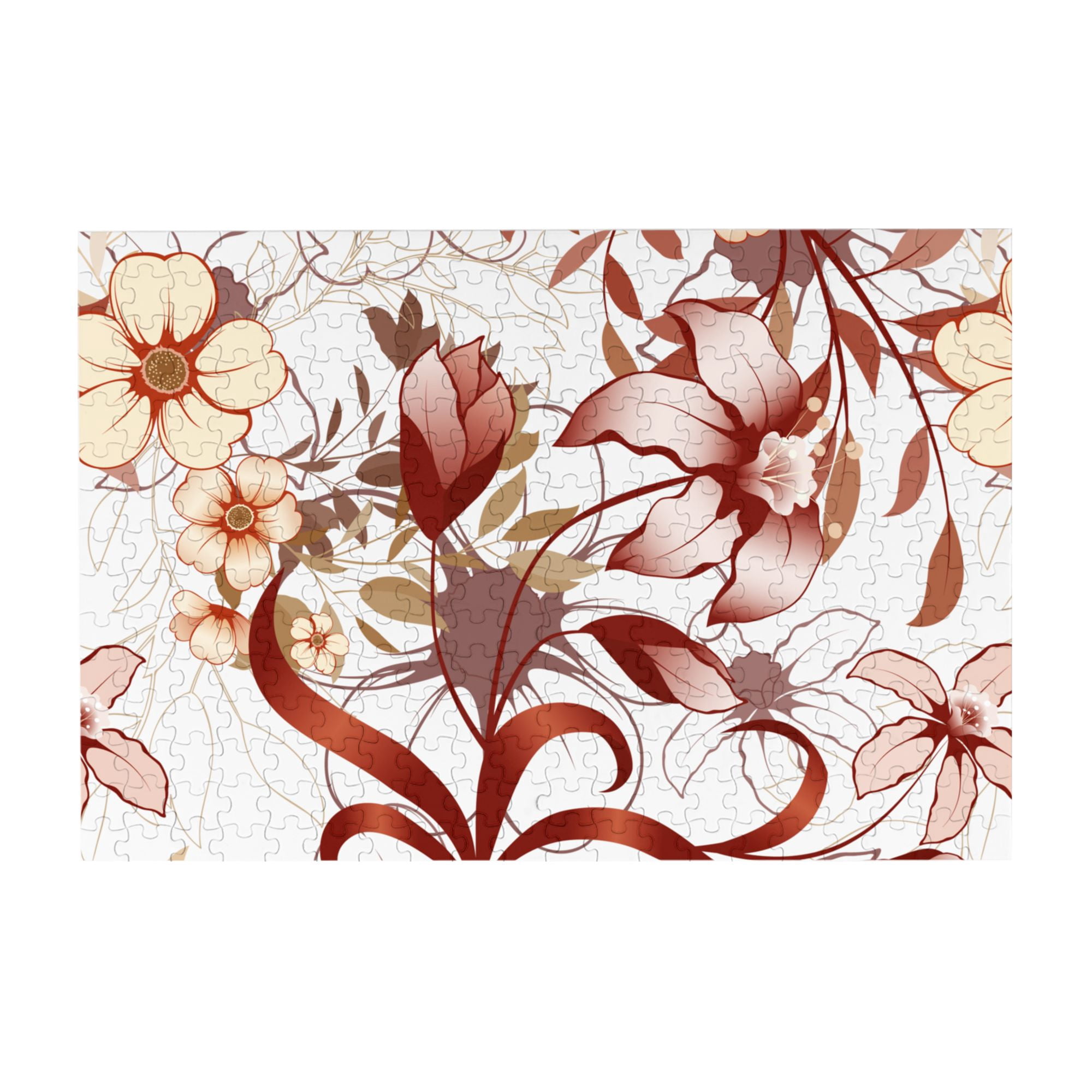 Wooden Puzzle Elegant floral theme background 300-Slice Puzzle for All ...