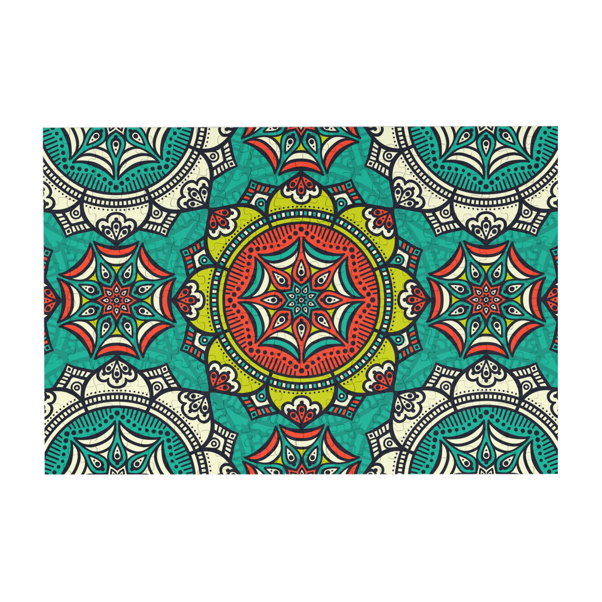 Wooden Puzzle Ethnic pattern background 300-Slice Puzzle for All Ages ...