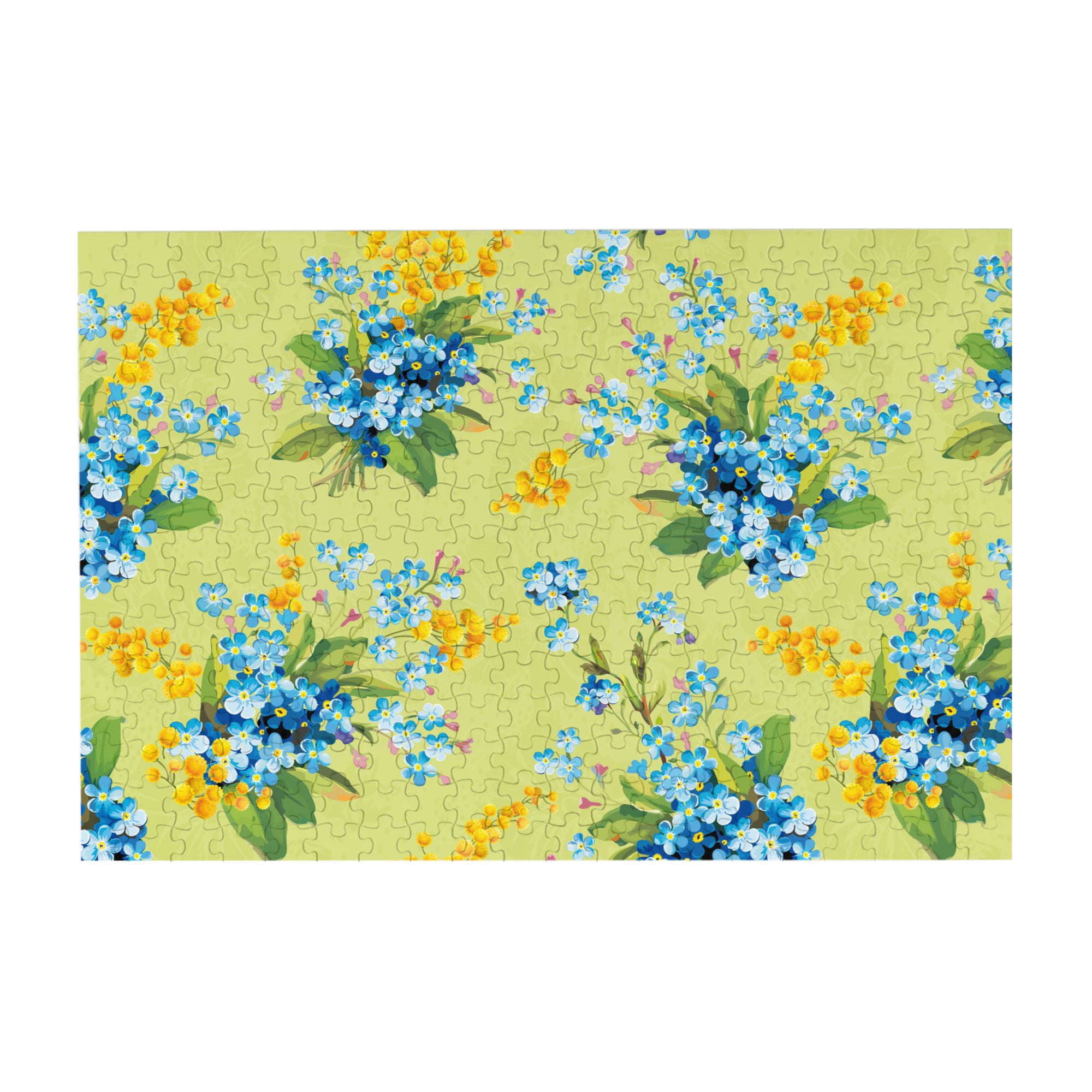 Wooden Puzzle Flowers Seamless background 300-Slice Puzzle for All Ages ...
