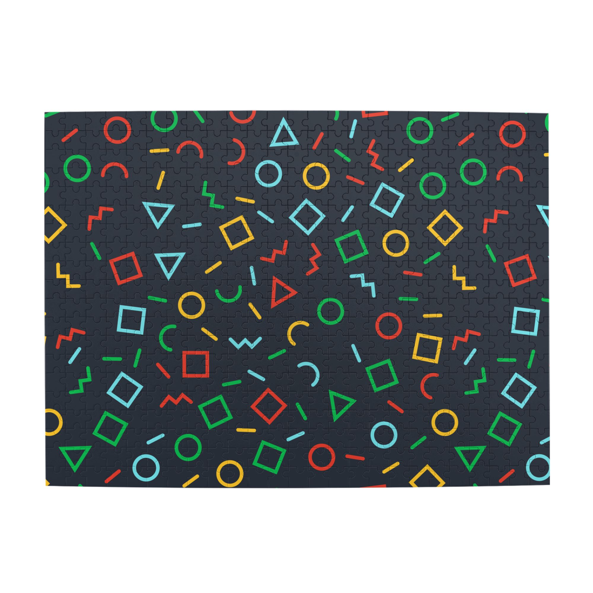 Wooden Puzzle Geometric Shape Patterns 500-Slice Puzzle for All Ages ...