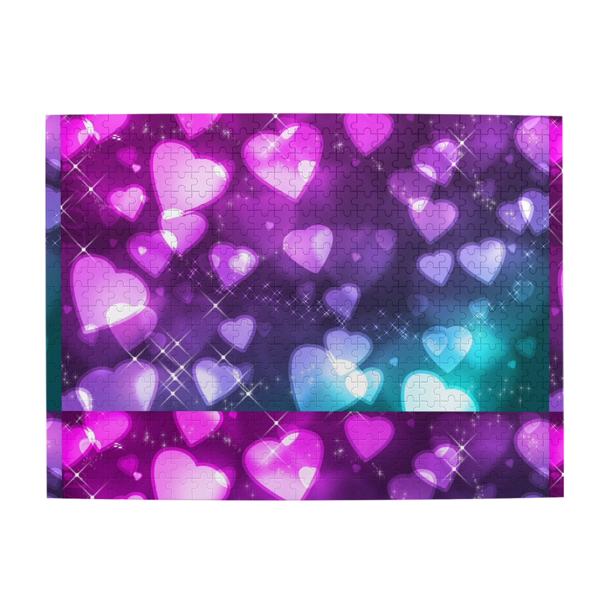 Wooden Puzzle Heart Wallpaper 500-Slice Puzzle for All Ages Gifts ...