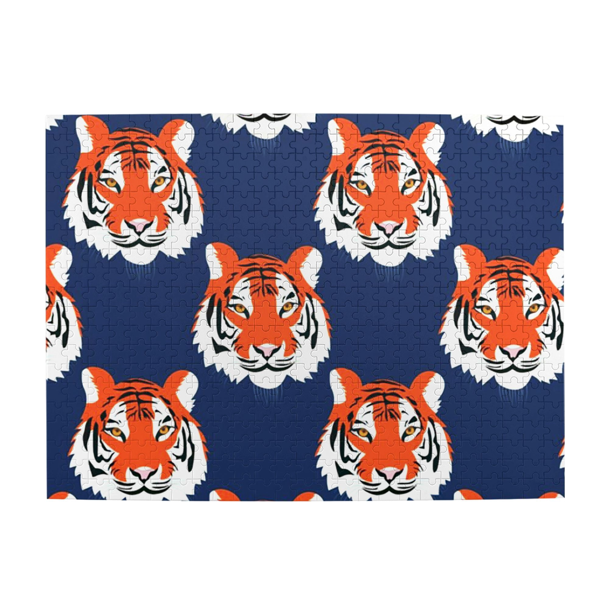 Qiuenisray 500 Piece Wooden Jigsaw Puzzle - Little Tiger Design, 16.8x16.8 Inches, Adult Artistic Puzzle