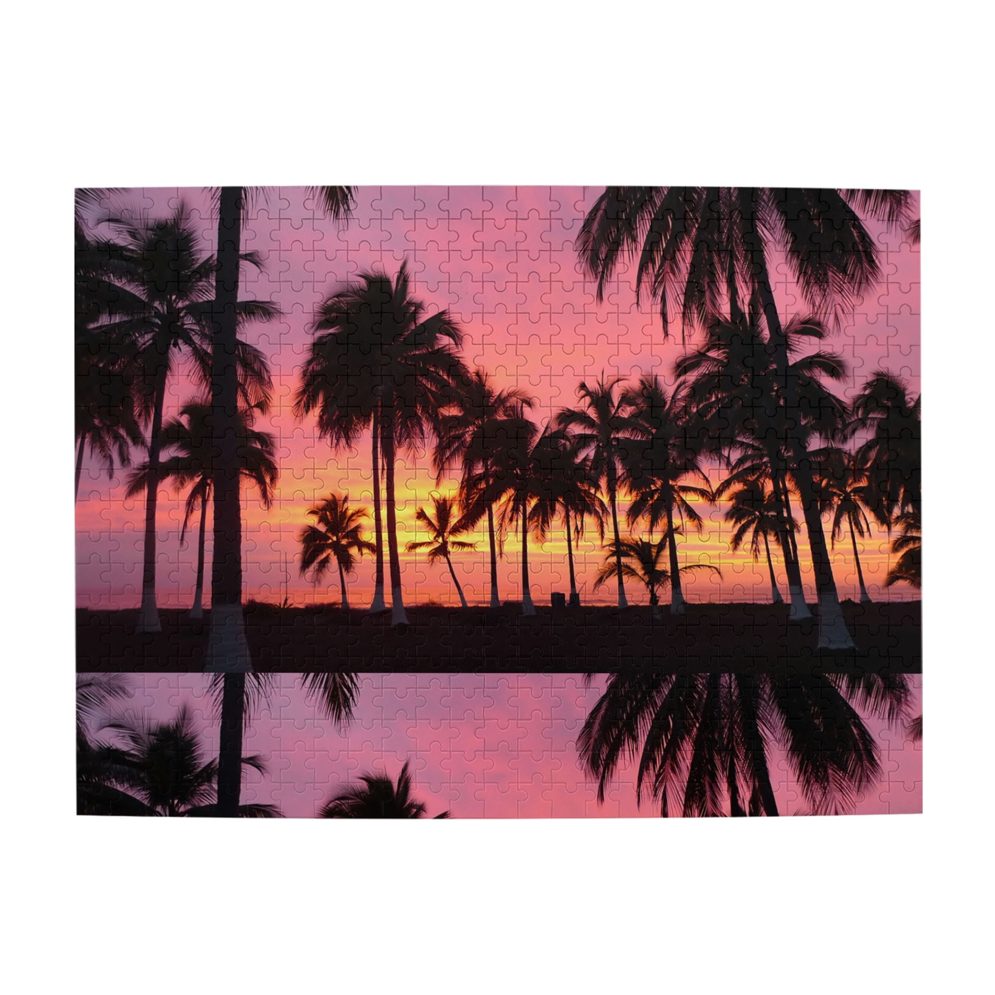 Wooden Puzzle Palm Tree Sunset 500-Slice Puzzle for All Ages Gifts - Walmart.com