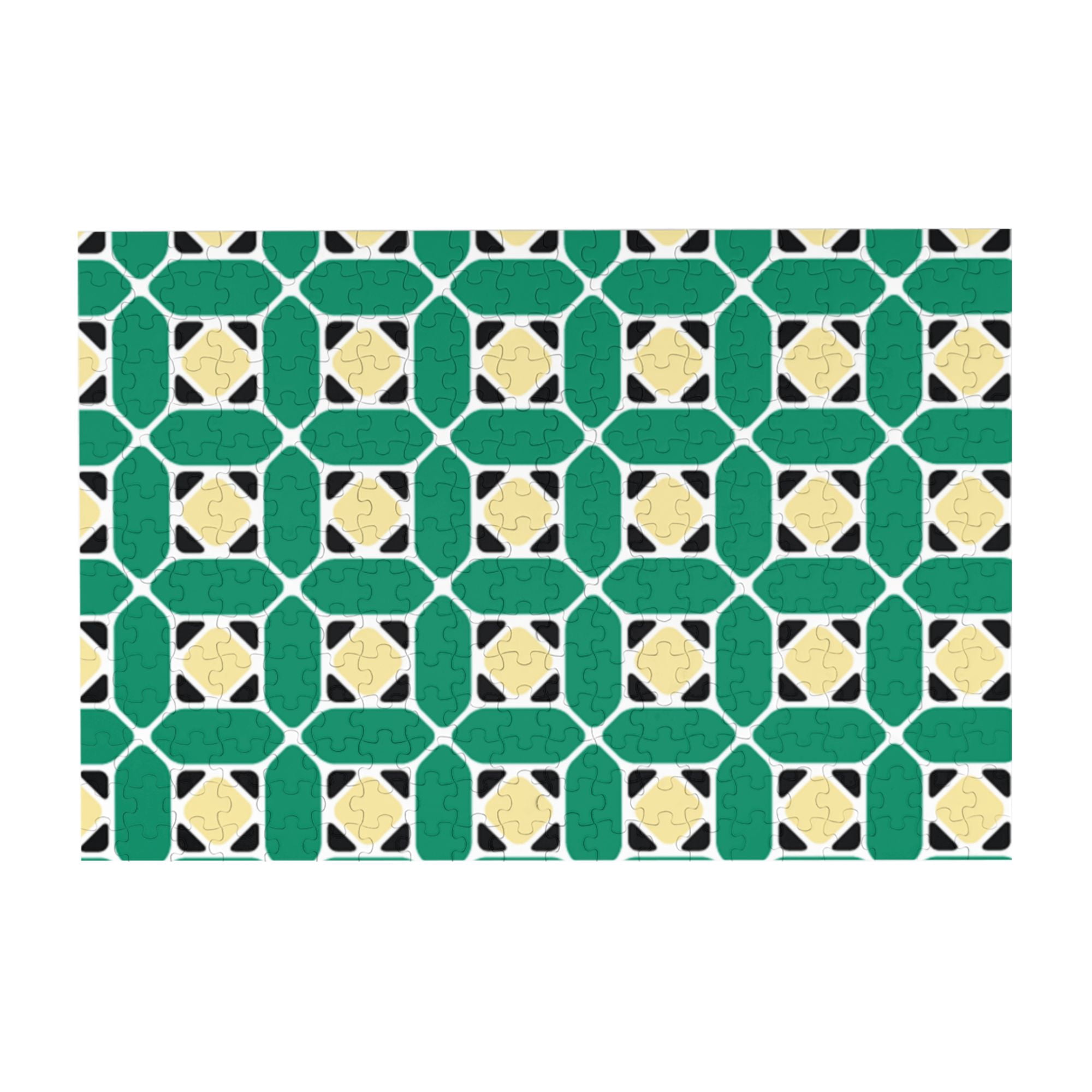 Wooden Puzzle Retro geometric pattern 300-Slice Puzzle for All Ages ...