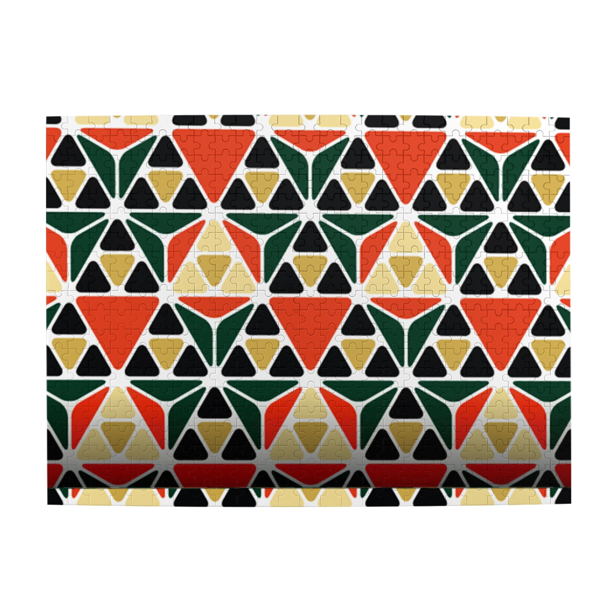 Wooden Puzzle Retro geometric pattern 500-Slice Puzzle for All Ages ...
