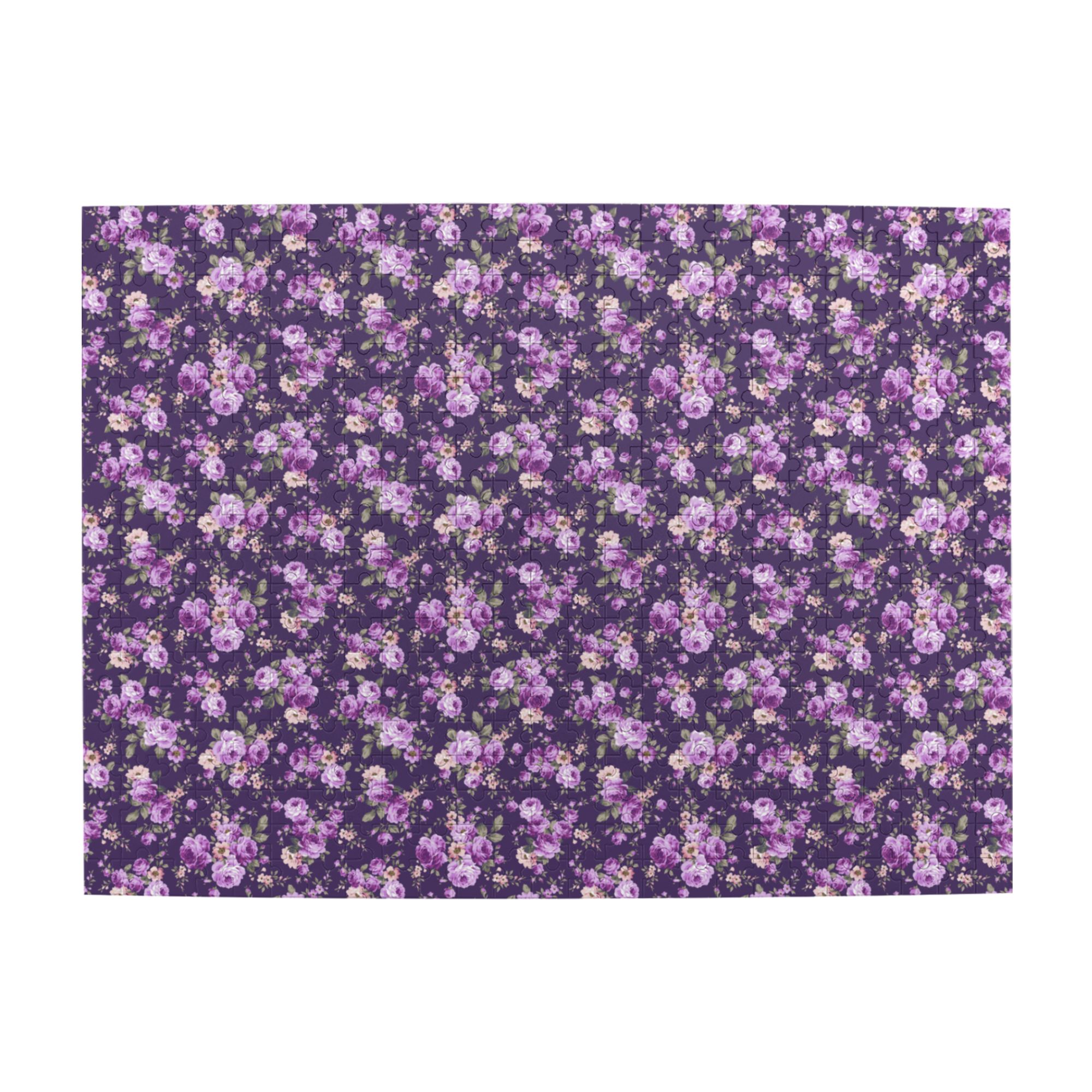 Wooden Puzzle Rose Flower Pattern 500-Slice Puzzle for All Ages Gifts ...