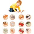 thumbnail image 1 of Wooden Puzzle for Toddlers 2-5 Wooden Jigsaw Animal Puzzles Preschool Early Educational Development Colorful Wooden Peg Puzzle Montessori Learning Toys Gift for Girls and Boys, 1 of 1