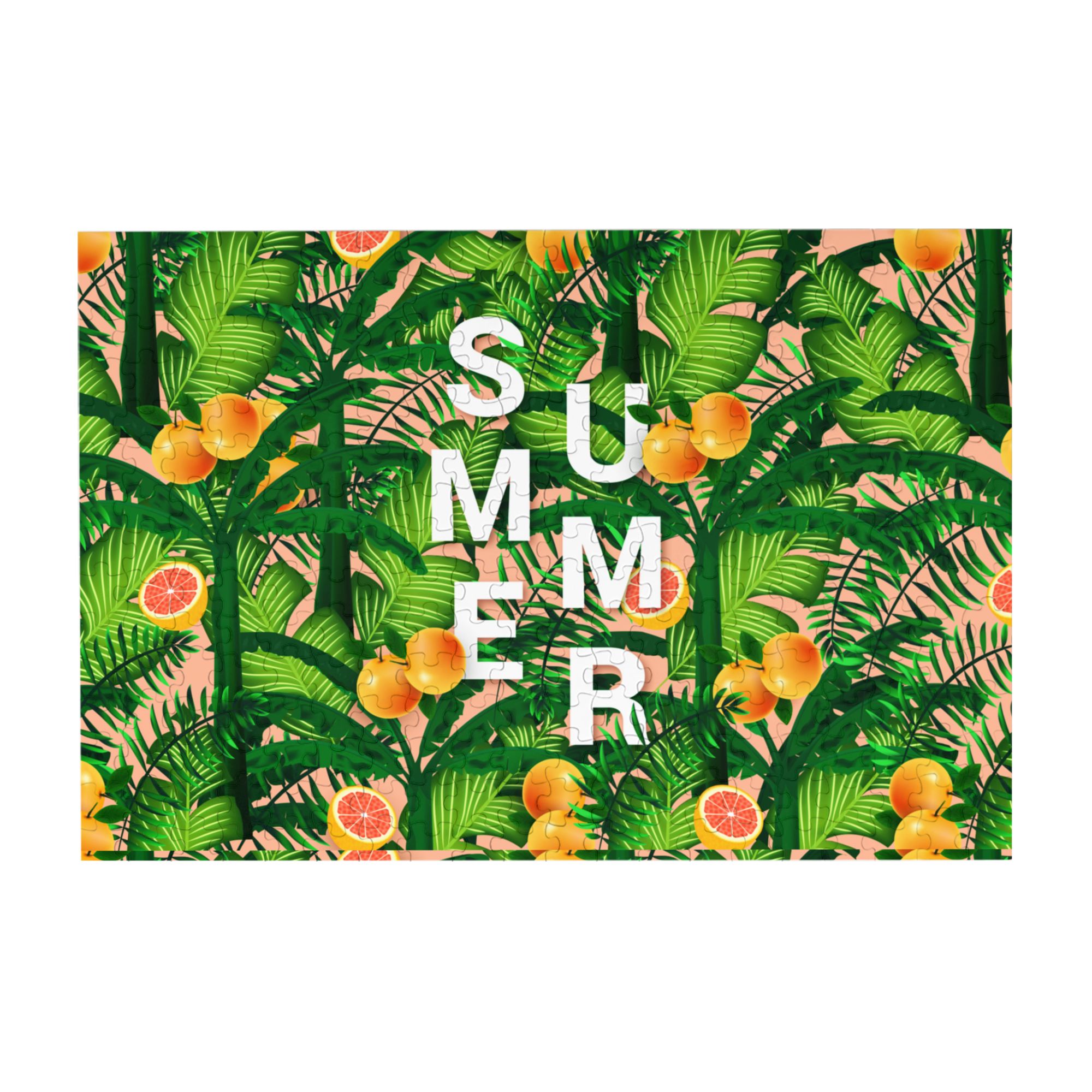 Wooden Puzzle Tropical plant background 300-Slice Puzzle for All Ages ...