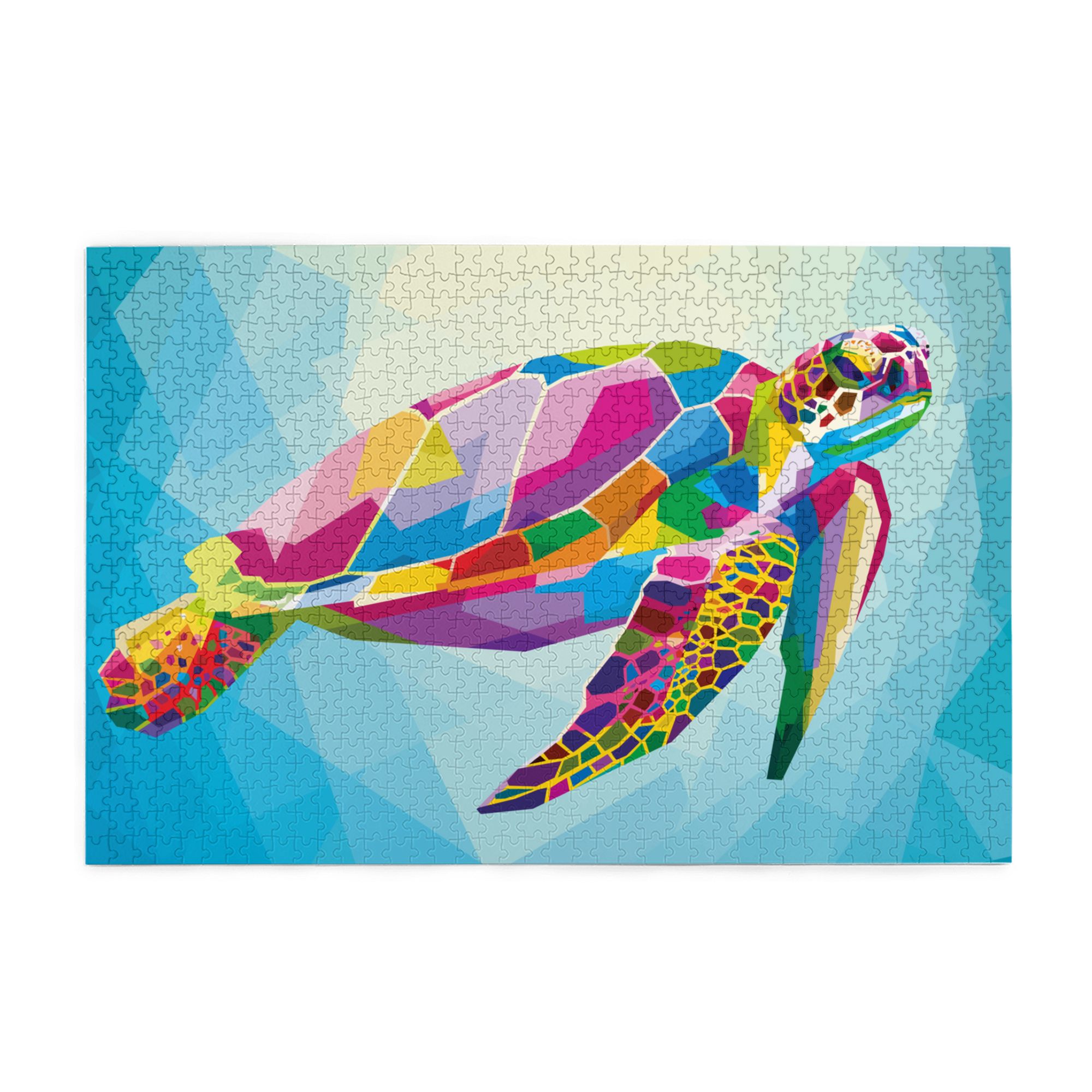 Wooden Puzzle Turtle Floating Underwater 1000-Slice Puzzle for All Ages ...