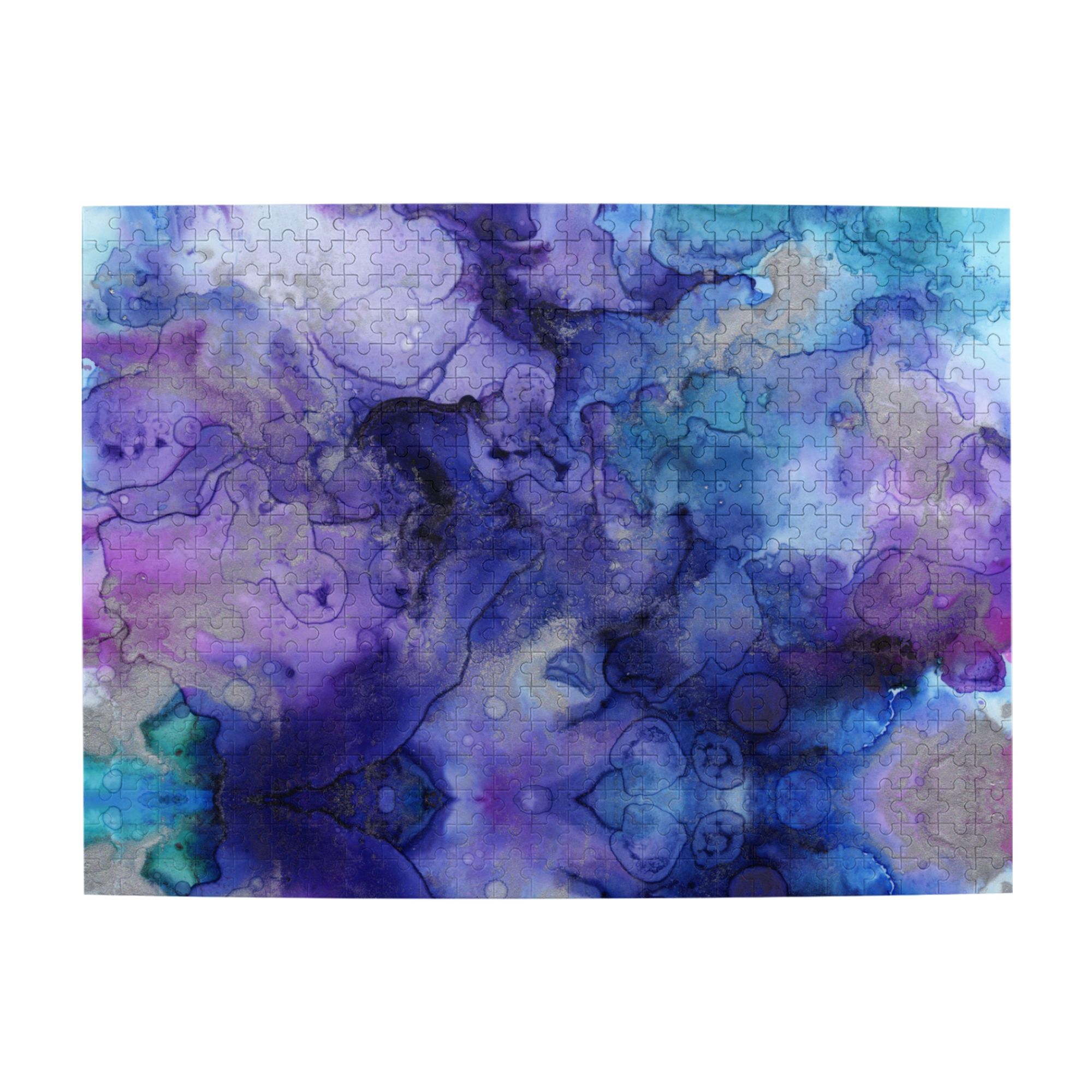 Wooden Puzzle Watercolor art background 500-Slice Puzzle for All Ages ...