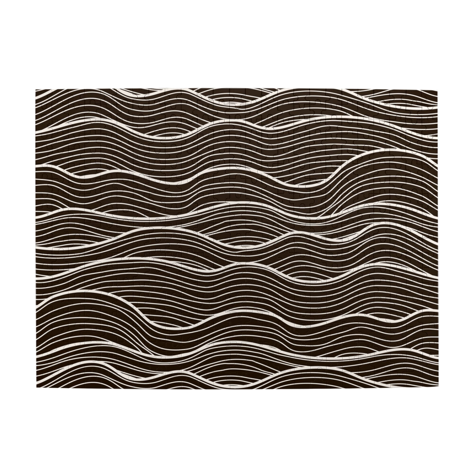 Wooden Puzzle Wavy Stripes Background 500-Slice Puzzle for All Ages ...