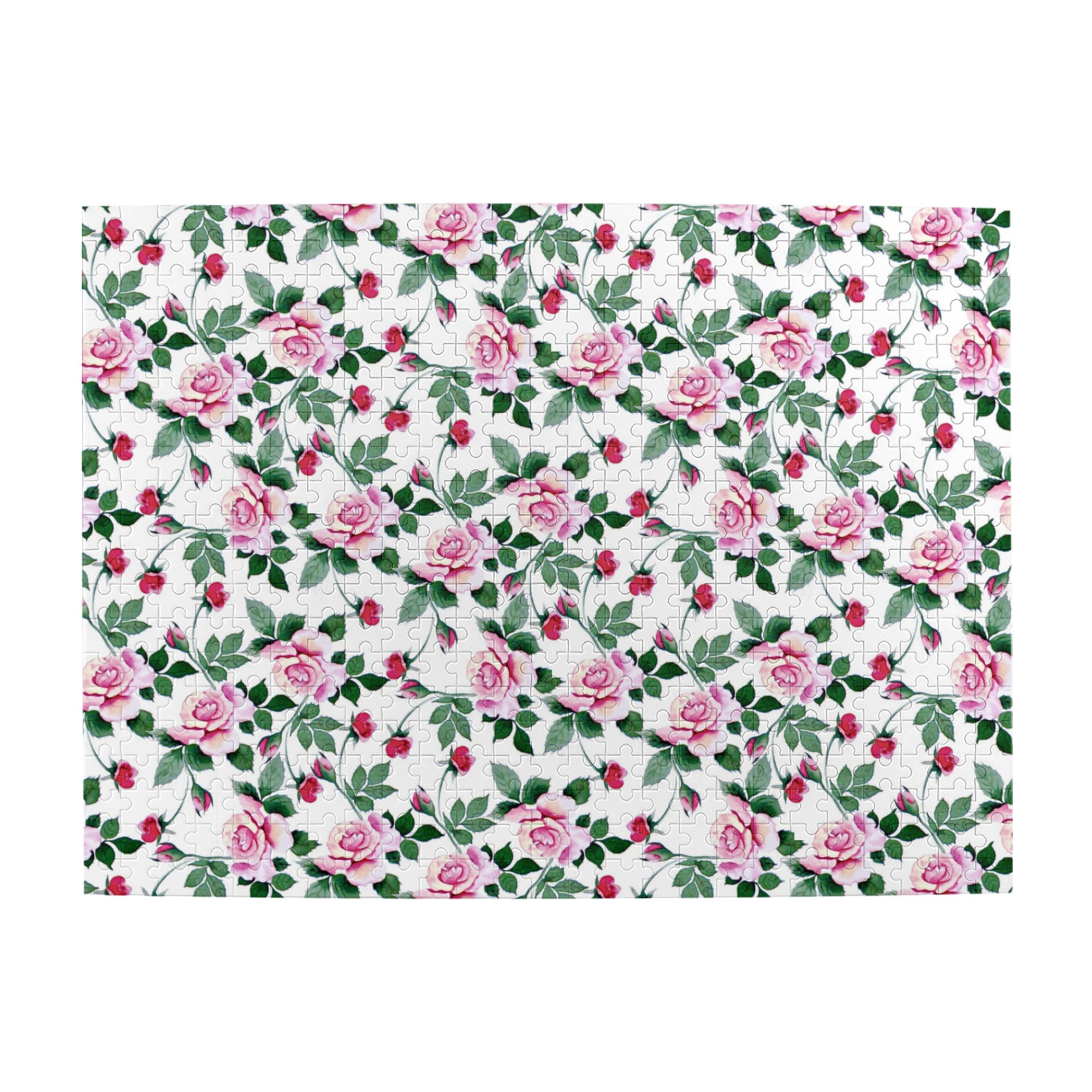 Wooden Puzzle floral pattern background 500-Slice Puzzle for All Ages ...