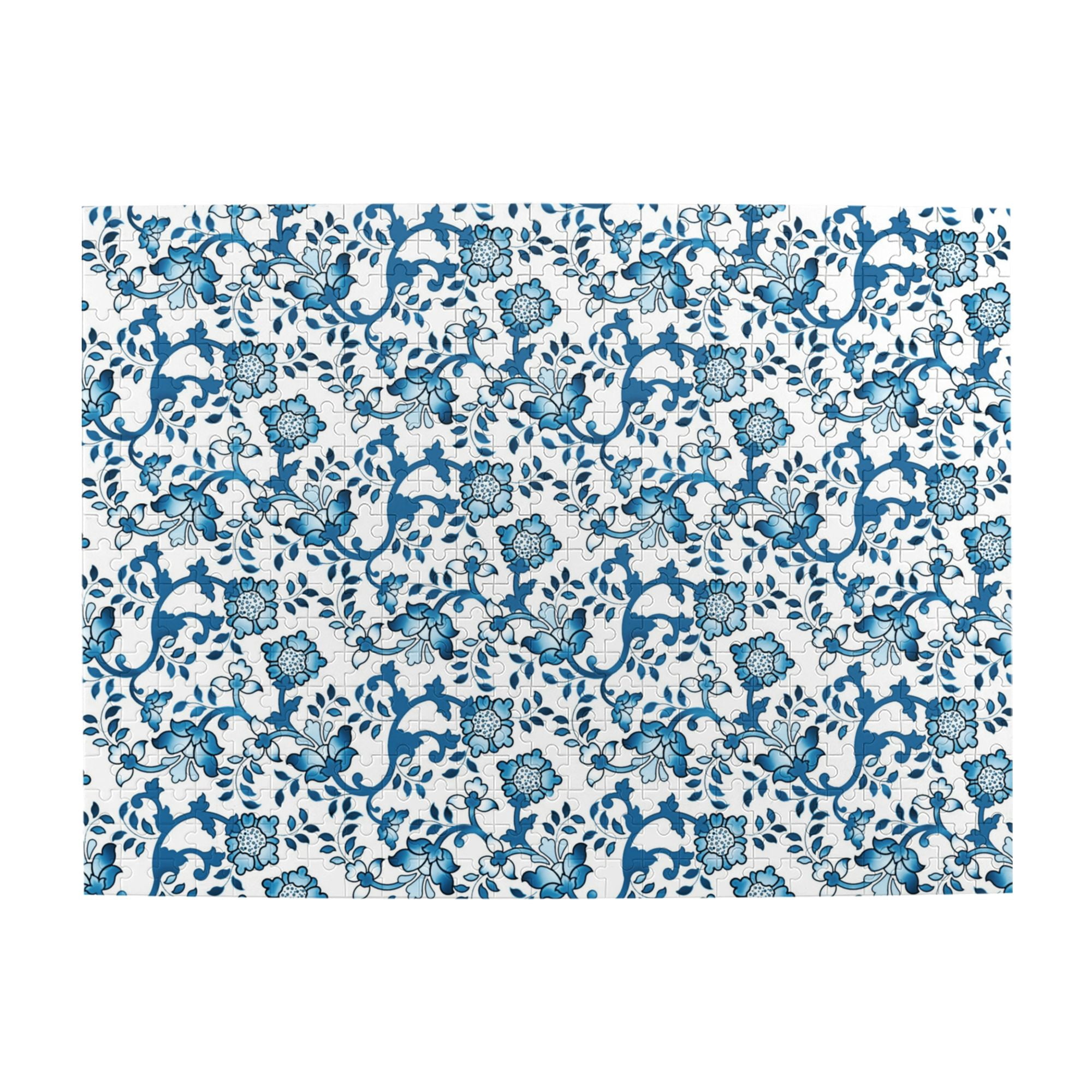 Wooden Puzzle floral pattern background 500-Slice Puzzle for All Ages ...