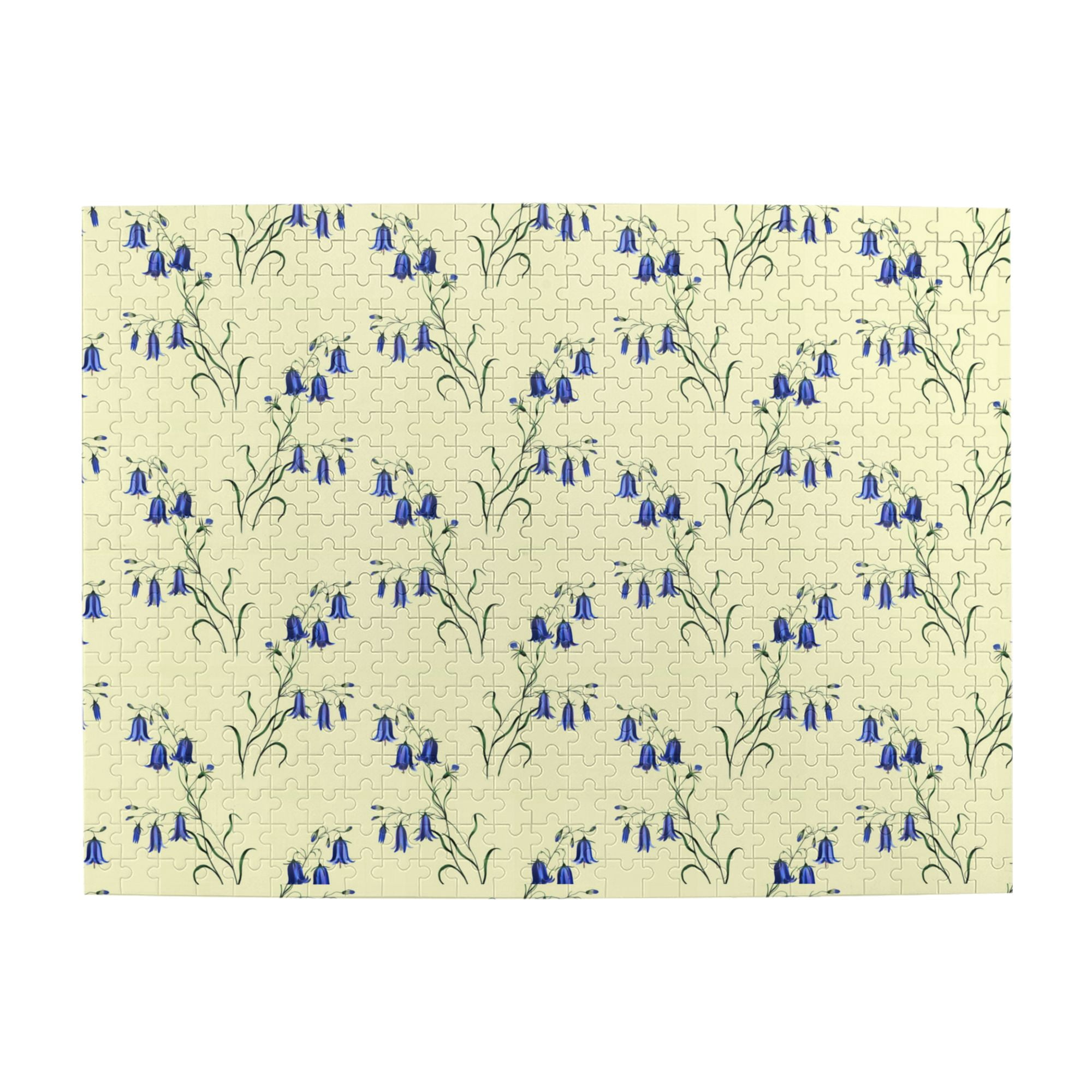 Wooden Puzzle flowers vintage wallpaper 500-Slice Puzzle for All Ages ...