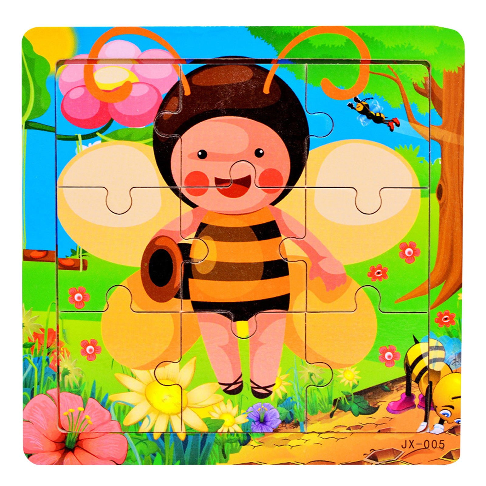 Wooden Puzzle for Kids 3-7 Years - Brain Teaser Educational Toy with ...