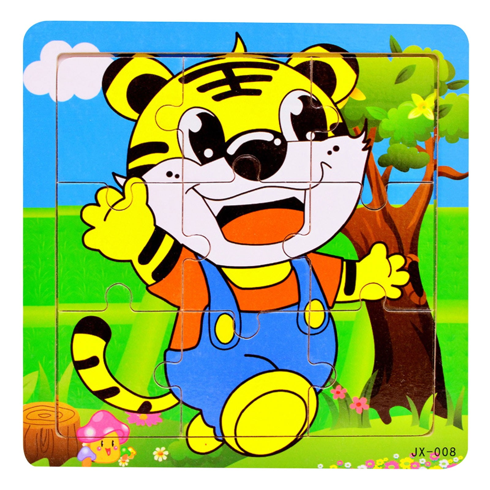 Wooden Puzzle for Kids 3-7 Years - Brain Teaser Educational Toy with ...