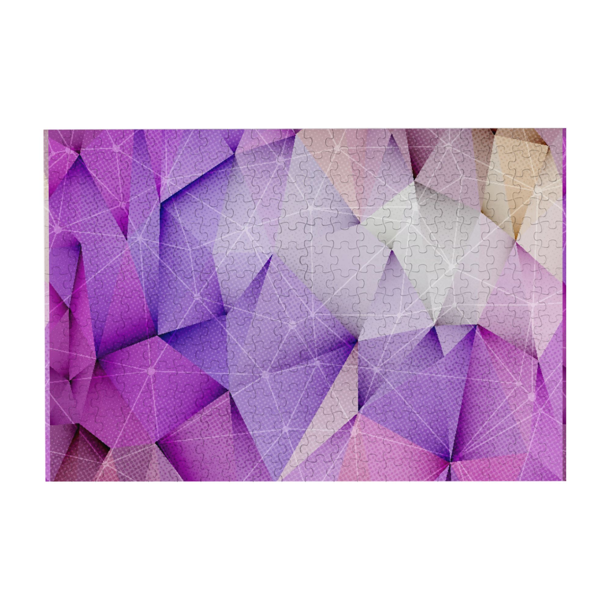 Wooden Puzzle geometric polygonal background 300-Slice Puzzle for All ...