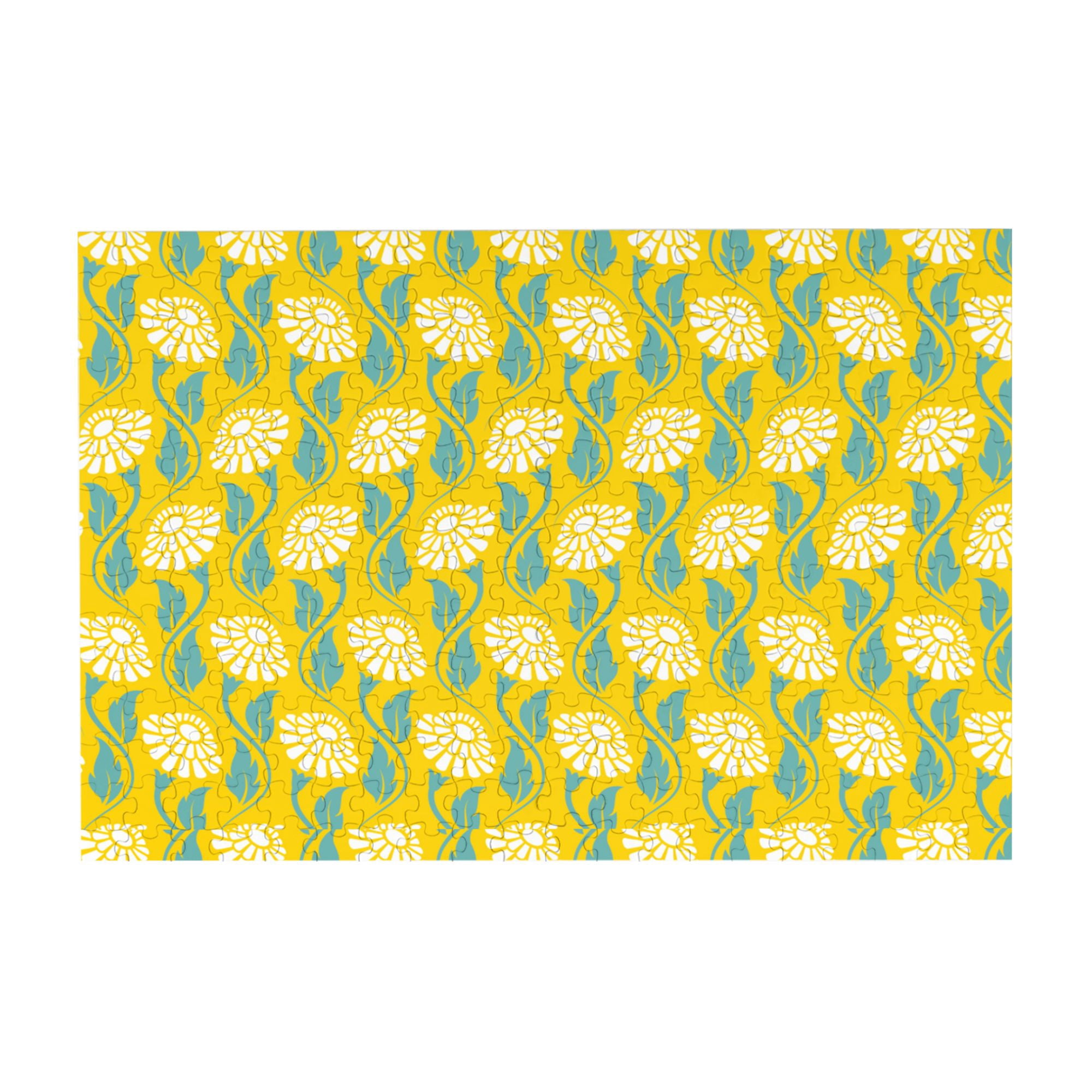 Wooden Puzzle seamless floral pattern 300-Slice Puzzle for All Ages ...