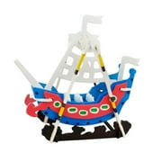 Wooden Puzzle with Paint Kit Swing Boat by Hands Craft