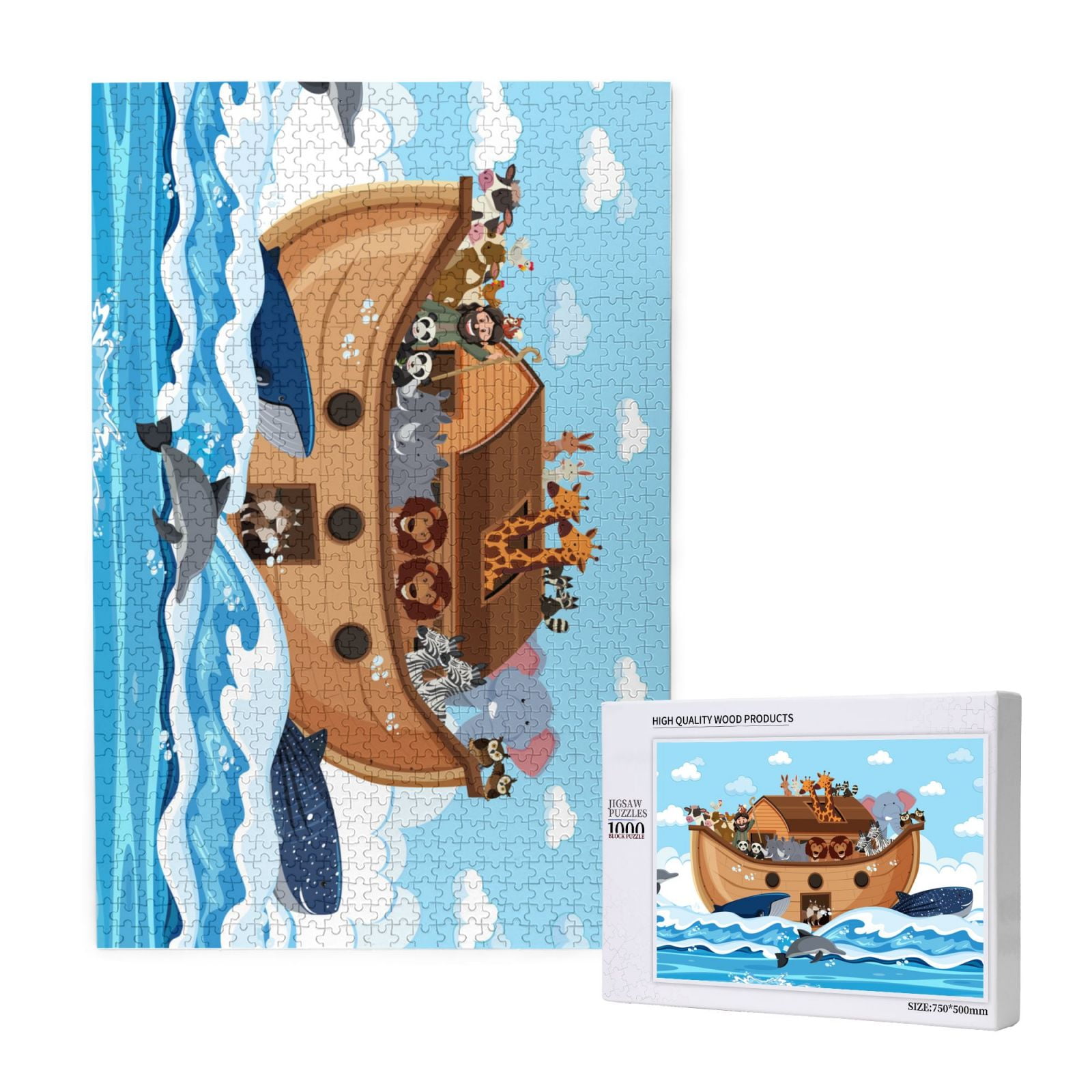 Wooden Moonlit Clock Tower Puzzle - 145 Pieces Adult Puzzle, 11.7x6.3in