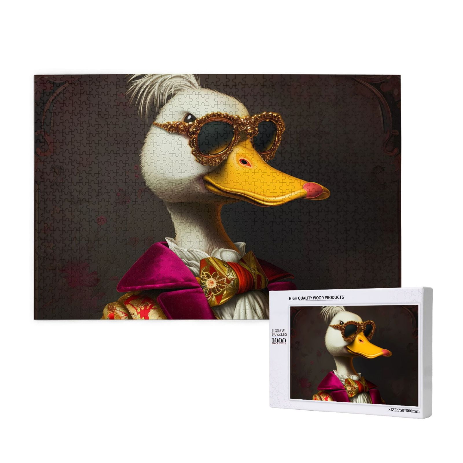 木製ダックパズル 木製ダックパズル Wood】Duck 3D puzzle