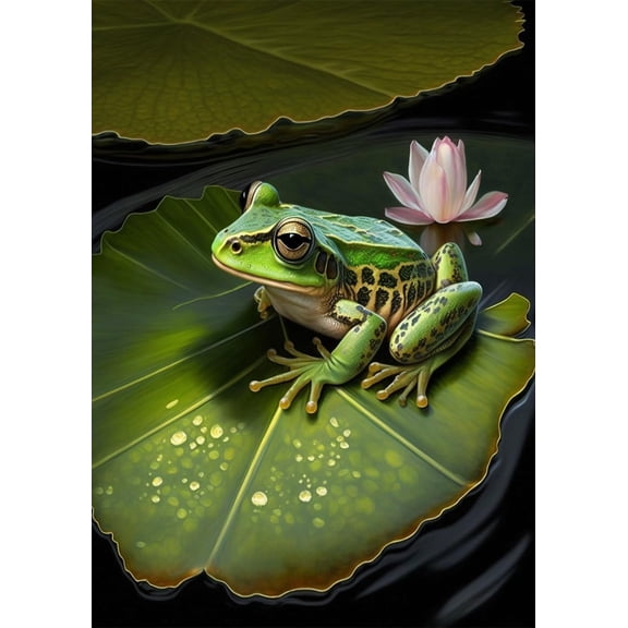 Wooden Puzzles for Adults300 Pieces Animal Jigsaw Puzzle Frog on Lotus Leaf Funny Wooden Puzzle Full of Challenging and Exciting Puzzles Gifts for Family and Friends