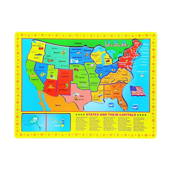 Wooden Puzzles Frame Asst, PartNo 706-1558, by Homeware Co, Ltd, Toys, Puzzles -