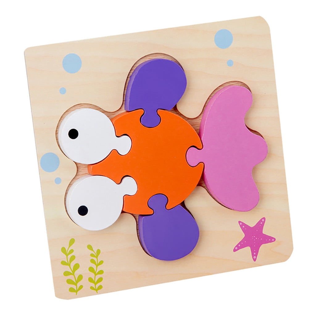 Wooden Puzzles For Toddlers 1 2 3 Years Old Educational Toy 3D Design ...