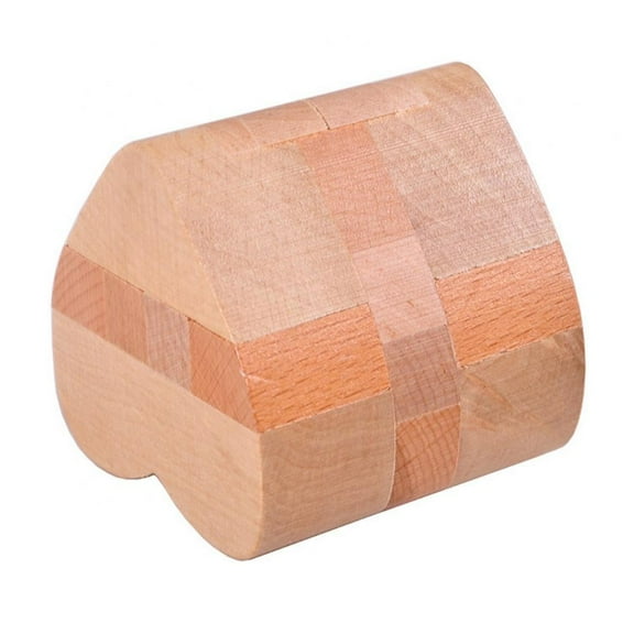 Wooden Puzzles for Kids and Adults, Mind, IQ, and Logic Test and Handheld Disentanglement Games Durable Wood Educational Toys