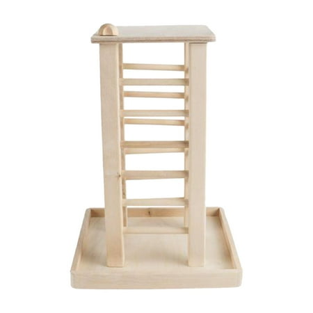Wooden Rabbit Hay Feeder Feeding Hay Manager Grass Rack Hay Container Multifunctional Less Waste Hay Holder for Hamster Cage Ferret