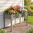 thumbnail image 1 of Wooden Raised Garden Bed with Legs, 48"L X 24"W X 30"H, Elevated Reinforced Large Planter Box for Vegetable Flower Herb Outdoors, 1 of 8
