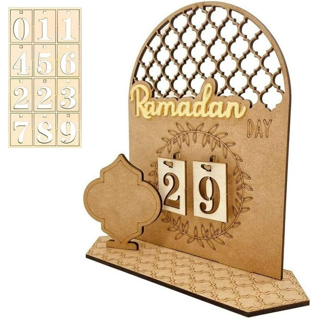 Wooden Ramadan Advent Calendar 2025, Eid Calendar DIY