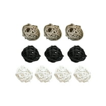 Wooden Rattan Balls Decorative Hanging Balls For Christmas Home Wedding Party Decoration Table Vase Filler Centerpieces